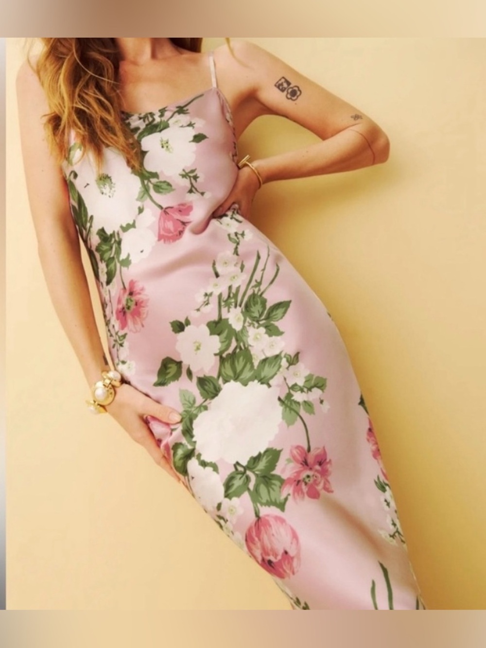 REFORMATION Parma silk floral maxi dress size large